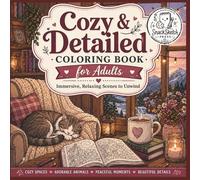 Cozy & Detailed Coloring Book for Adults: Immersive, Relaxing Scenes to Unwind