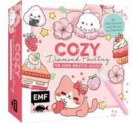 Cozy Diamond Painting - DIY-Set für deine kreative Auszeit: Mit 8 Motiven zum Dekorieren und Verschenken, 2500 Diamanten in 15 Farben und Applikationsstift