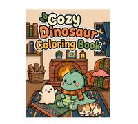 Cozy Dinosaur Coloring Book Cute Kawaii Dino Pages for Kids Relaxing Cozy Scenes Easy Fun Activities: Adorable Cozy Dinosaurs in Hygge Style Scenes ... for Relaxation Creativity and Calm Moments