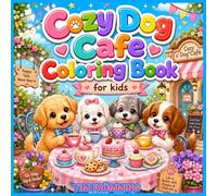 Cozy Dog Cafe Coloring Book | by Tim Frömming: Cute and Easy Dog Coloring Pages for Kids Ages 4-8 with Puppies, Cafe Scenes, Sweet Treats, Flowers and Cozy Fun (Cute & Easy Coloring Adventures)
