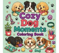 Cozy Dog Moments Coloring Book: Adorable Dogs in Cozy Home, Garden, and Backyard Scenes with Relaxing Pages for Adults and Teens