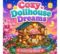 Cozy Dollhouse Dreams Coloring Book for Adults and Teens: Cute Miniature Homes, Cozy Interiors, Tiny Rooms, Aesthetic Relaxing Coloring Pages, Stress Relief and Creative Fun