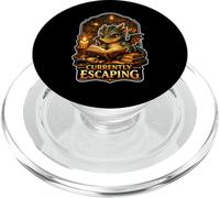 Cozy Dragon Reader Fantasy Core Actualmente escapando PopSockets PopGrip para MagSafe
