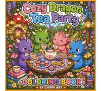 Cozy Dragon Tea Party Coloring Book: Cute and Magical Dragon Tea Time Coloring Pages for Kids and Adults (Cozy Magical Worlds Coloring Book Series)
