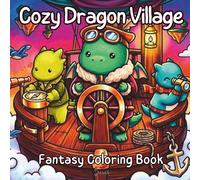 Cozy Dragon Village: An Adult Coloring Book Featuring Cute Dragons, Whimsical Village Houses, and Cozy Fantasy Scenes for Relaxation (Fantastic Or Ancient Animals)