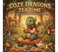 Cozy Dragons Tea Time: Cute & Cozy Coloring Book for Adults and Teens: 50 Relaxing Fantasy Scenes Featuring Adorable Baby Dragons, Cozy Tea Moments, ... Coloring Adventures (Cozy Dragons Adventures)