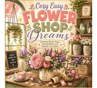 Cozy Easy Flower Shop Dreams: Charming Flower Shops, Garden Blooms and Peaceful Cozy Spaces to Color and Relax