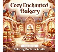 Cozy Enchanted Bakery Vol 1 Fantasy Coloring Book for Adults: Relaxing Fantasy Bakeries & Whimsical Desserts