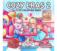 Cozy Eras 2: Cute Coloring Book for Adults and Teens with Charming Characters and Easy-to-Color Nostalgic Scenes for Relaxation (Cozy Coloring Books)