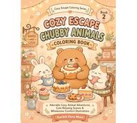 Cozy Escape Chubby Animals Coloring Book: Adorable Cute Animal Coloring Pages for Stress Relief, Relaxation and Cozy Aesthetic Comfort (Cozy Escape Coloring Series)