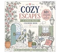 Cozy Escapes: 40+ Stress Relief Coloring Book Illustrations for Adults Featuring Charming Doors, Coastal Views, Flower-Filled Windows, Cozy Cafés, and ... Scenes (Cozy & Bold Coloring Collection)