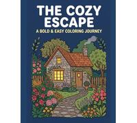 Cozy Escapes Coloring Book: A Bold & Easy Coloring Journey Through Cozy Cabins, Secret Gardens, and Serene Landscapes