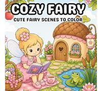Cozy Fairy: Bold and Easy Fairy Coloring Book with Cute Fairy Scenes, Cozy Cottages, Woodland Friends, Gardens, and Relaxing Nature Adventures