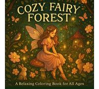 Cozy Fairy Forest: 50 Enchanted Woodland Illustrations with Gentle Fairies for Stress Relief and Creativity