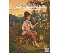 COZY FAIRY GARDEN COLORING BOOK: Blooming Flowers, Gentle Fairies & Cozy Magical Garden Moments