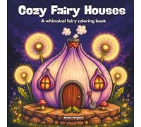 Cozy Fairy Houses For Adults And Kids: Bold and Easy Coloring Book - 44 Enchanting Fairy Houses for Relaxation and Creativity