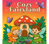 Cozy Fairyland: A Whimsical Coloring Adventure for All Ages: Bold Line Art Fairy Scenes for Kids, Seniors, and Relaxation Seekers (Bold & Easy Coloring Books Collection)