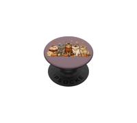 Cozy Fall Autumn Cute Cat Funny Cat Kitten Lover PopSockets PopGrip Adhesivo
