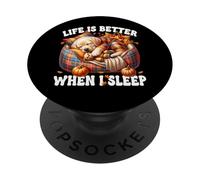 Cozy Fall Labrador Graphic For Women Men Kids Autumn Sleep PopSockets PopGrip Adhesivo