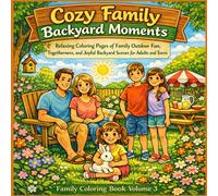 Cozy Family Backyard Moments: Relaxing Coloring Pages of Family Outdoor Fun, Peaceful Backyard Scenes, and Warm Togetherness for Adults and Teens