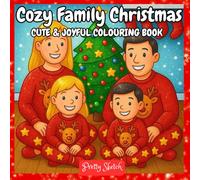 Cozy Family Christmas: Cute & Joyful Colouring Book For Adults And Kids, For Stress Relief And Relaxation.