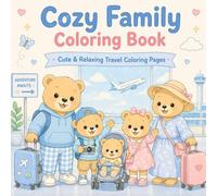 Cozy Family Coloring Book: Book Cute & Relaxing Travel Coloring Pages (Cozy Coloring Books)