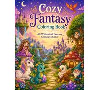 Cozy Fantasy Coloring Book: 40 beautifully illustrated fantasy scenes