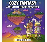 Cozy Fantasy Coloring Book - Cute Characters, Relaxing Magical Scenes, and Cozy Adventure Designs for Stress Relief: A Cute Little Friends Adventure ... Animals, Castles, and Cozy Moments to Color