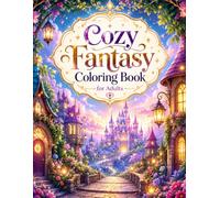Cozy Fantasy Coloring Book for Adults: Adorable Fairy Houses, Magical Cottages, Treehouses, Fairy House Interiors & Enchanted Villages for Stress Relief, Relaxation and Creative Fun