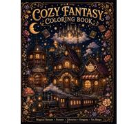 COZY FANTASY COLORING BOOK: Magical Houses • Forests • Libraries • Dragons • Tea Shops