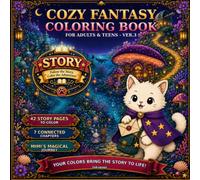 Cozy Fantasy COLORING BOOK6: Your Colors Bring the Story to Life.
