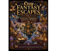 Cozy Fantasy Escapes Vol. 6 - Floating Libraries & Magical Worlds: 50 Enchanted Floating Libraries, Sky Bookshops, Magical Reading Nooks, Tea Dragons & Whimsical Worlds to Color