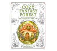Cozy Fantasy Forest Coloring Book: Cute Forest Homes, Woodland Life, and Magical Nature Scenes for Relaxation