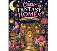 Cozy Fantasy Homes Coloring Book: 60 Whimsical Fairy Houses, Mushroom Cottages, Crystal Homes, Tree Houses, and Enchanted Retreats for Relaxation and Creativity