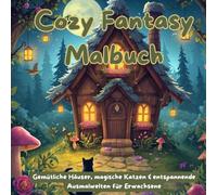 Cozy Fantasy Malbuch: Gemütliche Häuser, magische Katzen & entspannende Ausmalwelten für Erwachsene