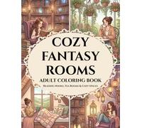 Cozy Fantasy Rooms Coloring Book: 30 Magical Reading Nooks, Tea Rooms, and Cozy Spaces for Relaxation and Stress Relief
