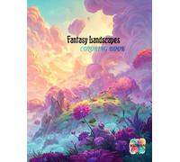 Cozy Fantasy Scenery Coloring Book for Kids Ages 3-8: 50 Simple, Calm Coloring Pages with Magical Worlds and Gentle Landscapes