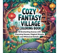 Cozy Fantasy Village Coloring Book: 40 Enchanting Scenes with Charming Houses, Magical Streets, and Whimsical Details