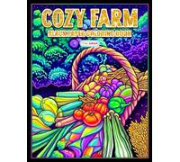 Cozy Farm Black Paper Coloring Book: Cute Cows, Chickens, Barns, and Peaceful Countryside