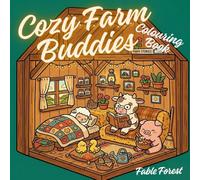 Cozy Farm Buddies Colouring Book: Cute & Relaxing Barnyard Scenes for Stress Relief | Simple Bold Line Art for Adults & Teens (Cozy Colouring)