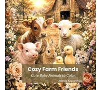 Cozy Farm Friends, Cute Baby Animals to Color: A Cozy Coloring Book for Adults, Teens and Anyone Who Loves Farm Animals