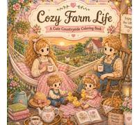 Cozy Farm Life: Cute and Relaxing Coloring Book for Adults and Teens with Peaceful Farm Scenes, Cozy Family Moments, Animals, Gardens, and Simple Country Living