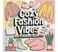 Cozy Fashion Vibes: Cozy Coloring Book for Adults & Teens, Stylish Outfits & Accessories, 50 Bold and Easy Designs for Relaxing Creativity