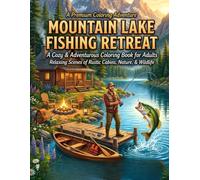 Cozy Fishing & Cabin Life Coloring Book: Bold & Easy Coloring Pages for Adults & Teens: Relaxing Lakeside Cabins, Peaceful Fishing Adventures, Rustic ... Nature Scenes, Stress Relief & Mindfulness