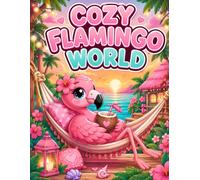 Cozy Flamingo World: Cute Flamingo Coloring Book for Kids Ages 4-8 | Fun Adventures and Easy Coloring Pages