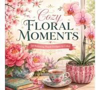Cozy Floral Moments: 50 Relaxing Floral Designs to Color for Calm, Creativity and Joy
