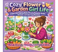 Cozy Flower & Garden Girl Life: A Soft-Life Coloring Book of Dreamy Bouquets, Garden Harvests, and Calm Cozy Moments (Cozy Life - Bold & Easy Coloring Book Series)
