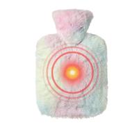 Cozy Foot Warmer, Soft Cover Heated Bottle, Water Bottle for Winter, Travel Hot Water Bottle, Thermo Water Bag, Reutilizable Heating Pad, Comfortable Hot Water Bottle