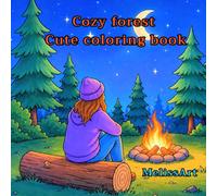 cozy forest: coloring book pour adults, Magical Animals, Cozy Houses and Relaxing Woodland Scenes,