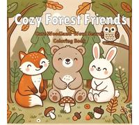 Cozy Forest Friends: Cute Woodland Word Search Coloring Book